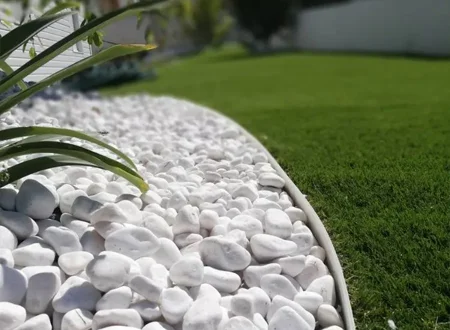 Piedra mármol blanca decorativa para jardín en Tampico Tamaulipas