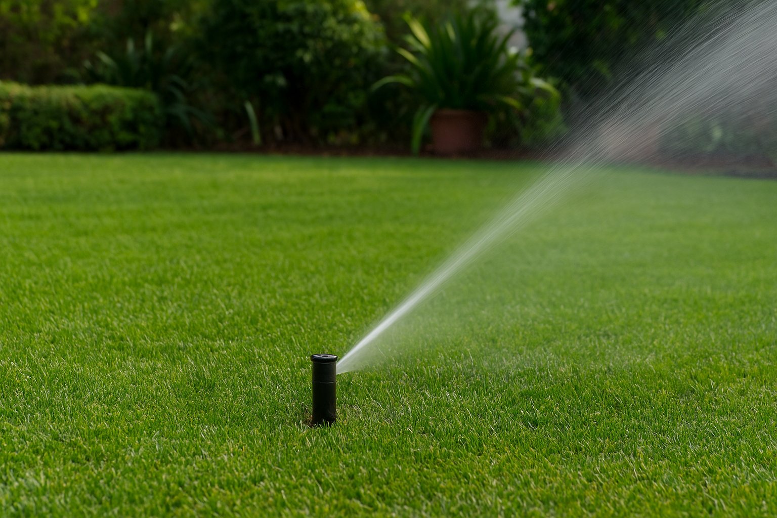 Riego automático jardín residencial Tampico