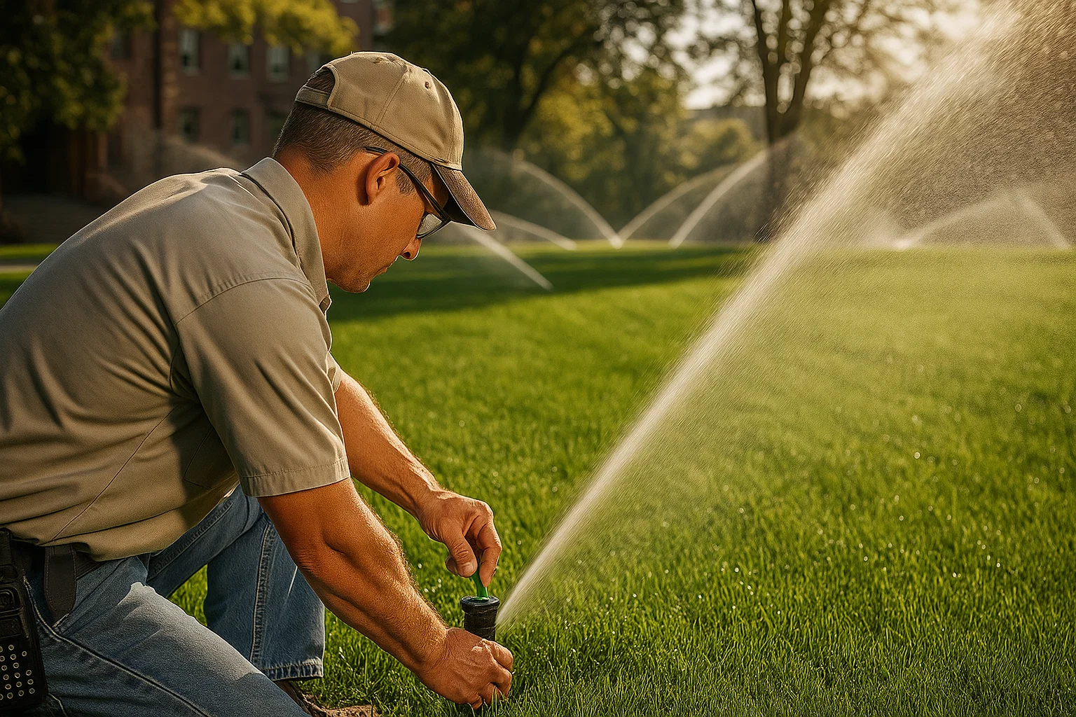Instalación de sistema de riego automatizado en jardín Tampico Tamaulipas